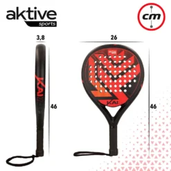Aktive Kai 2.2 Padel Racket -Head || Dunlop || Oakley Sales aktive kai 2.2 padel racket 5