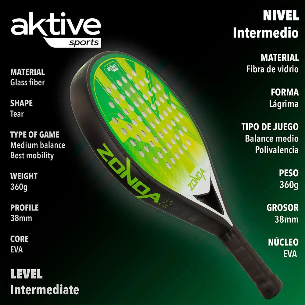 Aktive Zonda 2.2 Padel Racket 4 Aktive Zonda 2.2 Padel Racket - Image 2