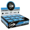 Dunlop Intro Single Blue Dot Squash Balls Box -Head || Dunlop || Oakley Sales dunlop intro single blue dot squash balls box