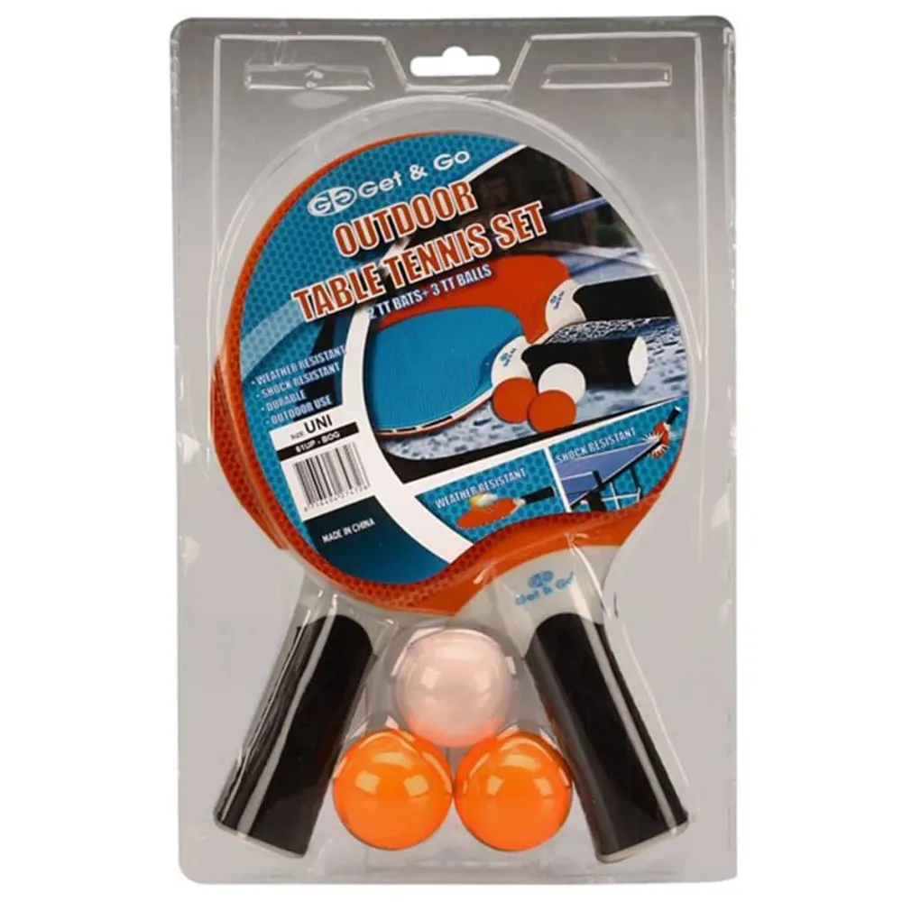 Outdoor Table Tennis Set Blue/orange/light Grey 61up 4 Outdoor Table Tennis Set Blue/orange/light Grey 61up - Image 2