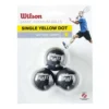 Wilson Staff Slow Single Yellow Dot Squash Balls -Head || Dunlop || Oakley Sales wilson staff slow single yellow dot squash balls